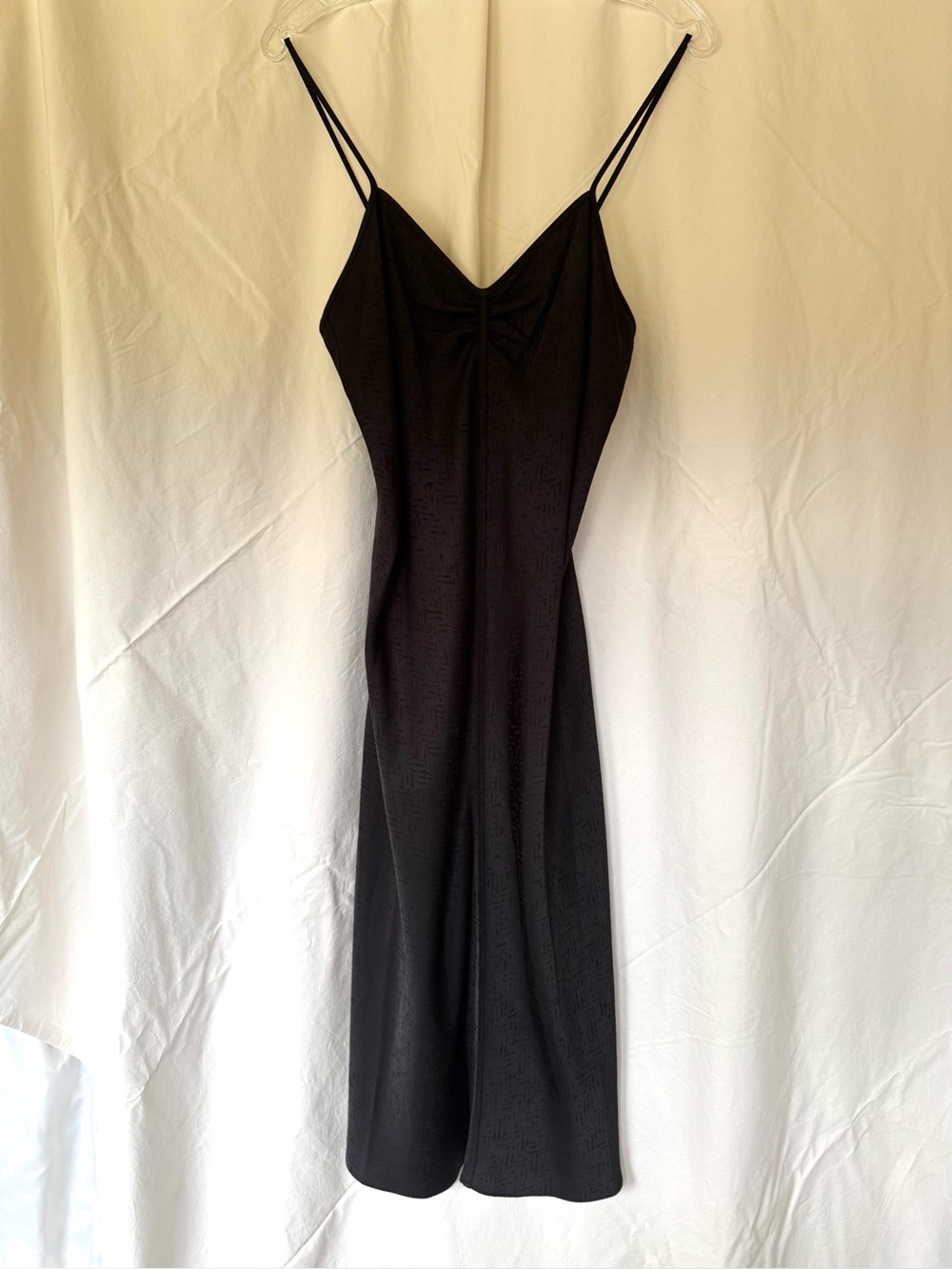 Rag & Bone Black Satin like Midi-Dress M